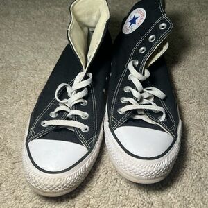 Converse mens Black High-Top Sneakers